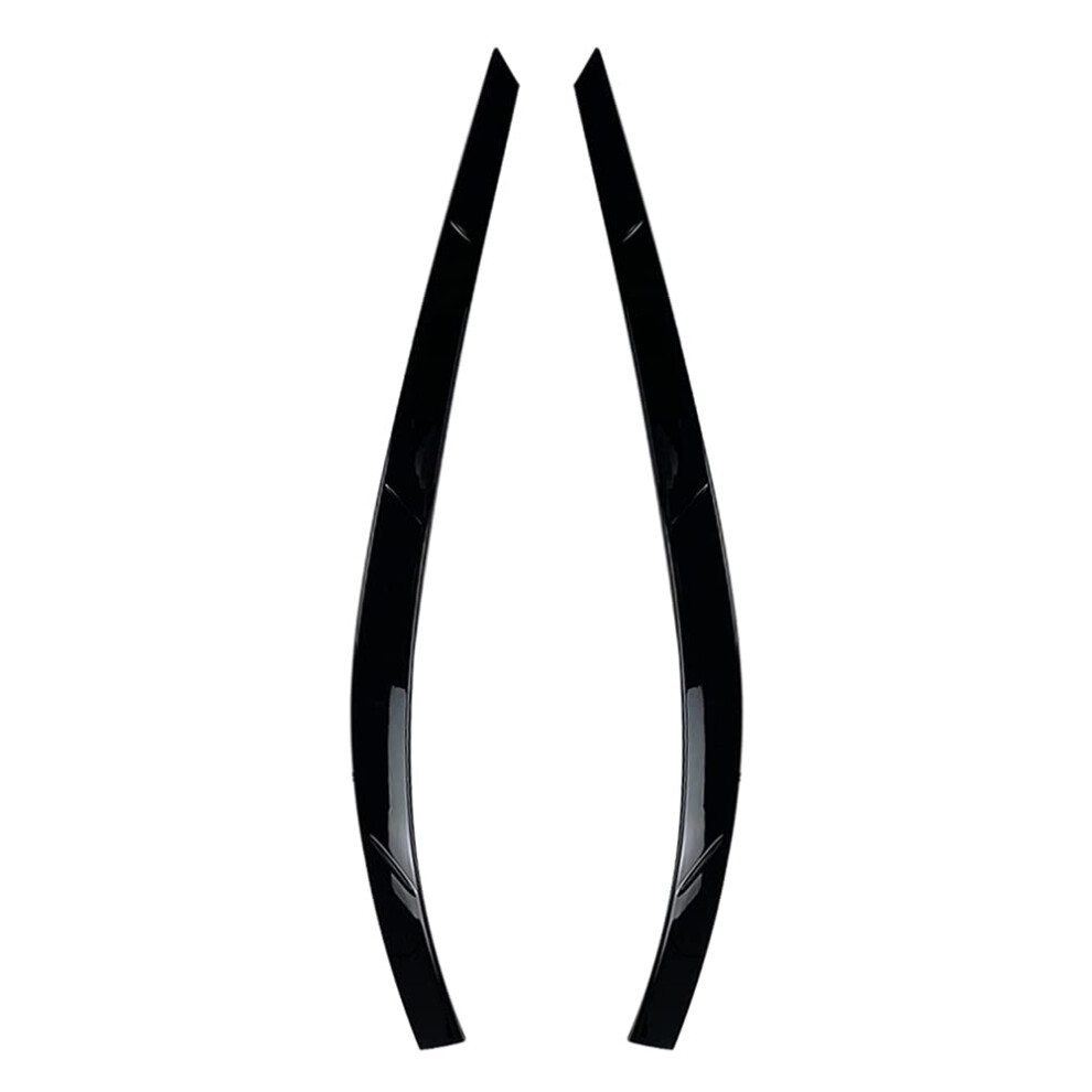 Cnlino14 Front Headlight Eyebrow Eye Lid Trim Cover Stickers For Vw For Tiguan 20112016, Gloss Black 689788541181
