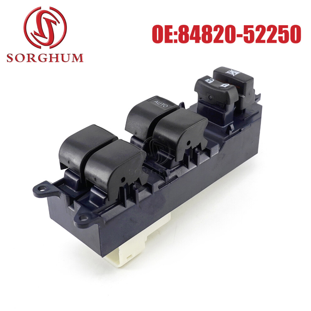 (84820-52250-Bluebase) Lhd 84820-52250 Control Glass Lifter Power Window Switch Button For Toyota Yaris Camry Tacoma 84820-06071 84820-33270 6935158888856