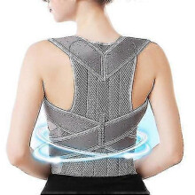 (Silver, M) MIMIGO Medical Therapy Belt For Back Pain Shoulder Band Belt Support Brace