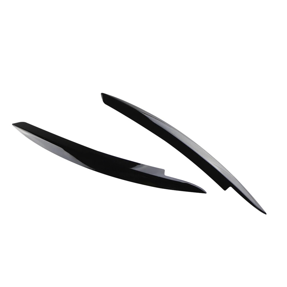 Car Headlight Head Lamp Eyebrow Eyelids Sticker Trim Cover Compatible For Vw Golf 6 Mk6 Vi Gti Gtr Gtd 20082013 Accessories(Black) Black 689788541952