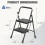 2 Step Ladder, Step Stool Foldable, 800lbs Ladder with Wide AntiSlip Pedal 3