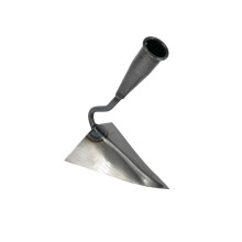 Triangle Hoe Garden Tool, Hardened AllSteel Plow Hoe Ridging for Easy Gardening (S,6.6')