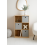 Spot On Dealz 6-Cube Storage Organizer Shelf Unit with 3 Fabric Baskets Living Room 1