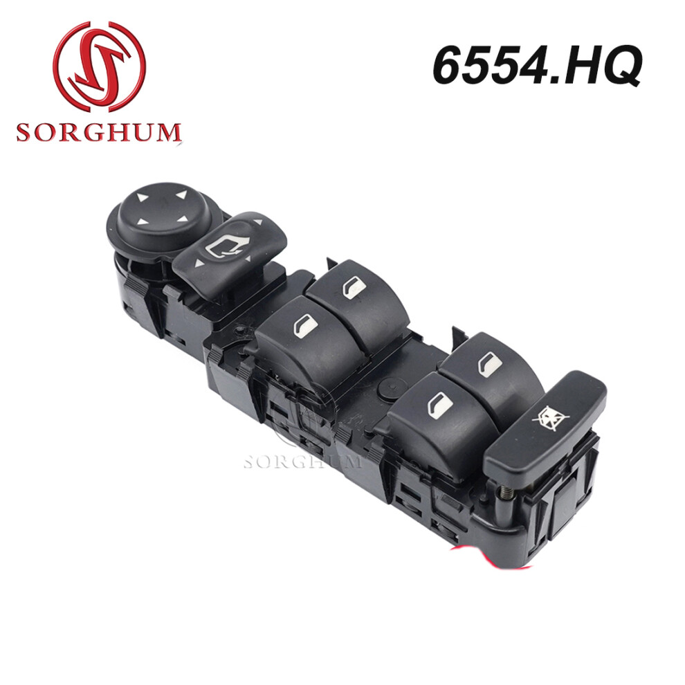 Front Left Master Electric Window Switch Button For 2001-2007 Citroen C5 C8 6554.Hq For Peugeot 807 2002-2008 Black 6935158888931