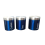 SQ Professional 3 Pcs Stainless Steel Tea Coffee Sugar Set Blue 1