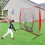 7ft Baseball Softball Hitting Pitching Net, Backstop Practice Net for Pitching Batting Catching 5