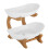 (2 Tier,  White) Fruit Bowl,Fruit Basket Stand,Fruit Serving Tray 12