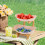(2 Tier, Beige) Fruit Bowl,Fruit Basket Stand,Fruit Serving Tray 4