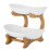 (2 Tier,  White) Fruit Bowl,Fruit Basket Stand,Fruit Serving Tray 9