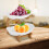 (2 Tier,  White) Fruit Bowl,Fruit Basket Stand,Fruit Serving Tray 5
