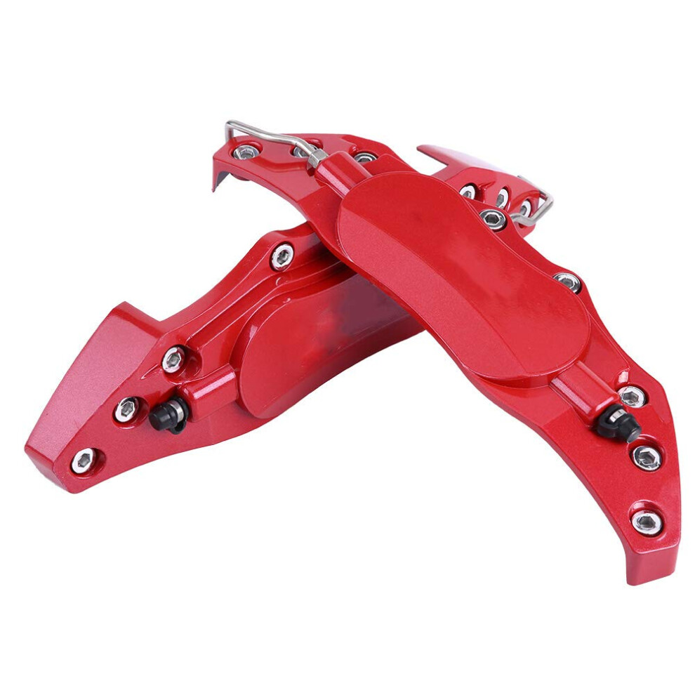 Aluminum Brake Caliper Protector Cover For Cars, Fit For 1617In Medium Wheel Hub, Better, 2Pcs (Red) Red 689788542911