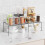Expandable Storage Shelf, Pantry Organizers and Storage, Adjustable Rustproof Metal Wire Spice Rack 2