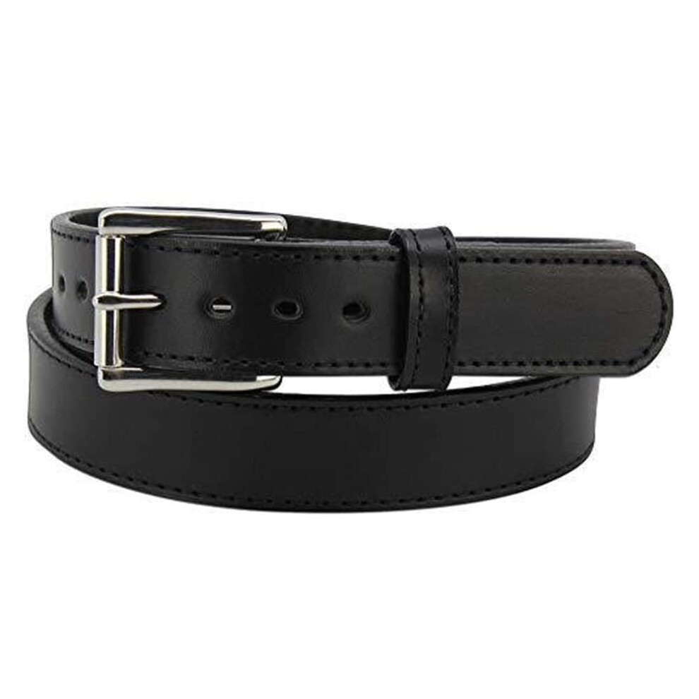 Bullhide Belts Mens Leather Belt, Full Grain Leather Stitched Work, CCW Carry Belt, 1.50' Wide, Made