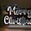 Snow Time 32cm Light up Merry Christmas Infinity Decoration with White LEDs 4