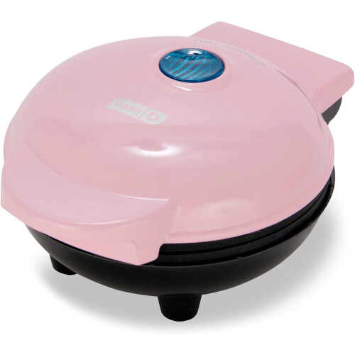 Mini Maker for Waffles and Griddle for Pancakes (Pink) 2