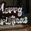 Snow Time 32cm Light up Merry Christmas Infinity Decoration with White LEDs 5
