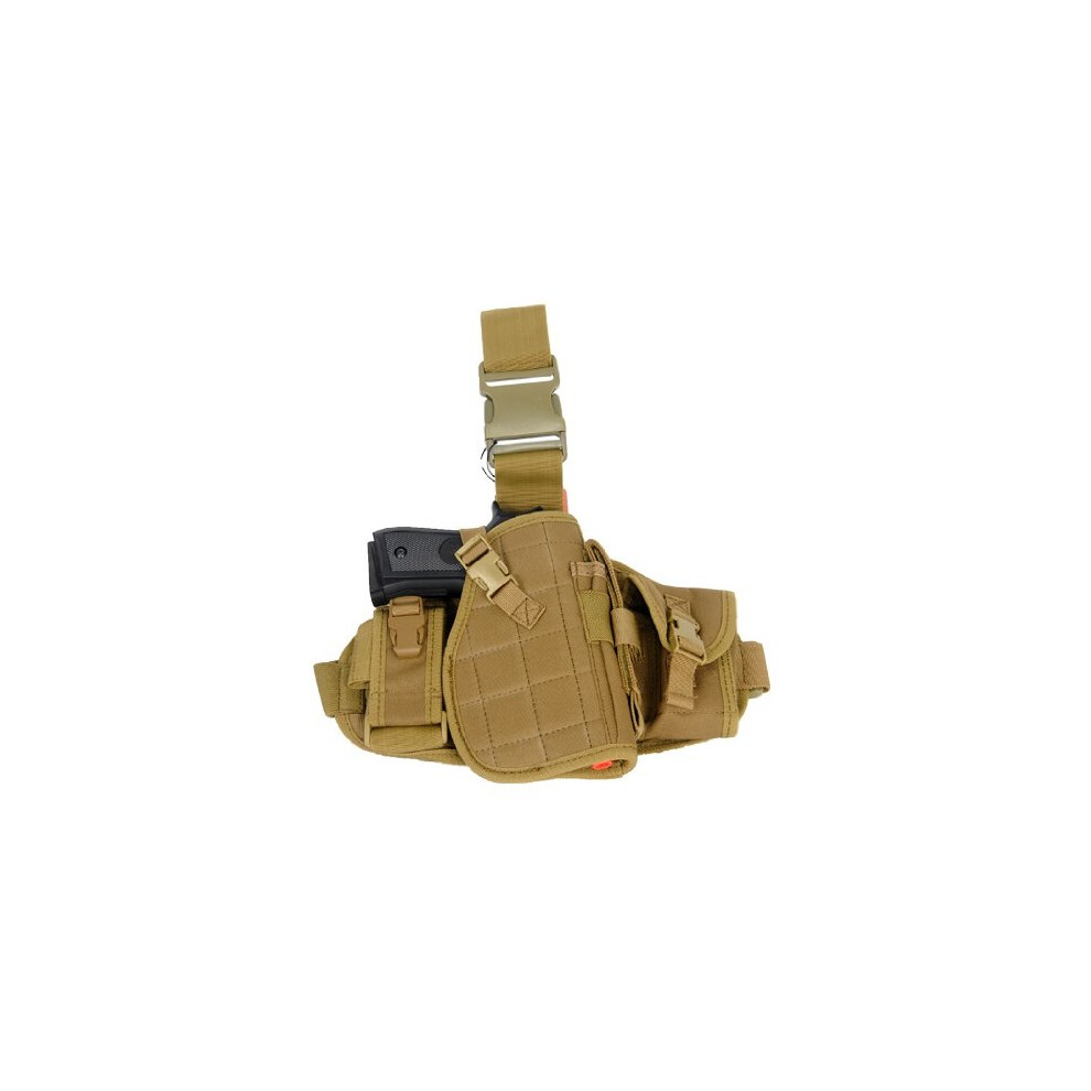CA324 MOLLE Platform Drop Leg Airsoft Gun Holster (Tan)