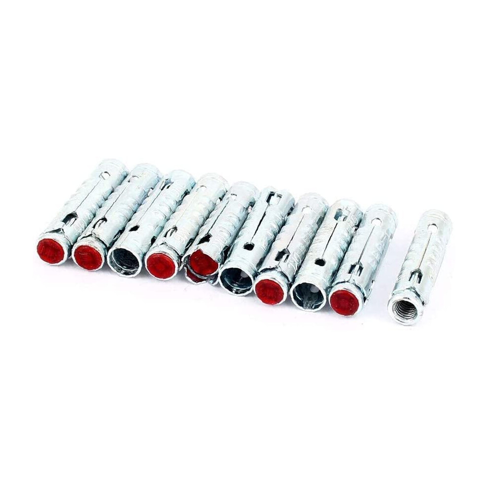 Expansion Screw Bolts,10Pcs M6 Thread 45Mm Length Metal Screws Nuts Split Sleeving Anchor 6493810845857