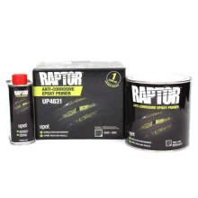 U-Pol Raptor Anti Corrosive Epoxy Primer Grey 1 litre Kit plus Hardener Upol