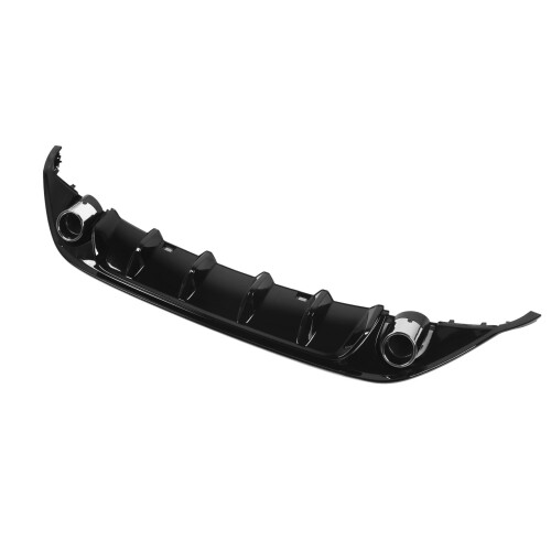 Gloss Black TCR Style Rear Bumper Diffuser Valance 2