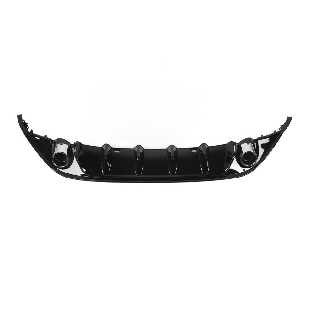 Gloss Tcr Style Rear Bumper Diffuser Valance Black 9121376803789