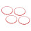4Pcs Wheel Rim Protection Ring Stylish Sturdy 8
