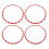 4Pcs Wheel Rim Protection Ring Stylish Sturdy 1