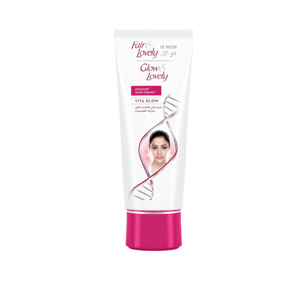 Glow & Lovely Advanced Multivitamin Vita Glow Face Cream 100g - Brightens, Fades Dark Spots & Tan, Reduces Pimples, SPF 15