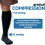 White 3 Pack Compression Socks Women  Men, Circulation Support, 1215mmHg Neuropathy, M 2