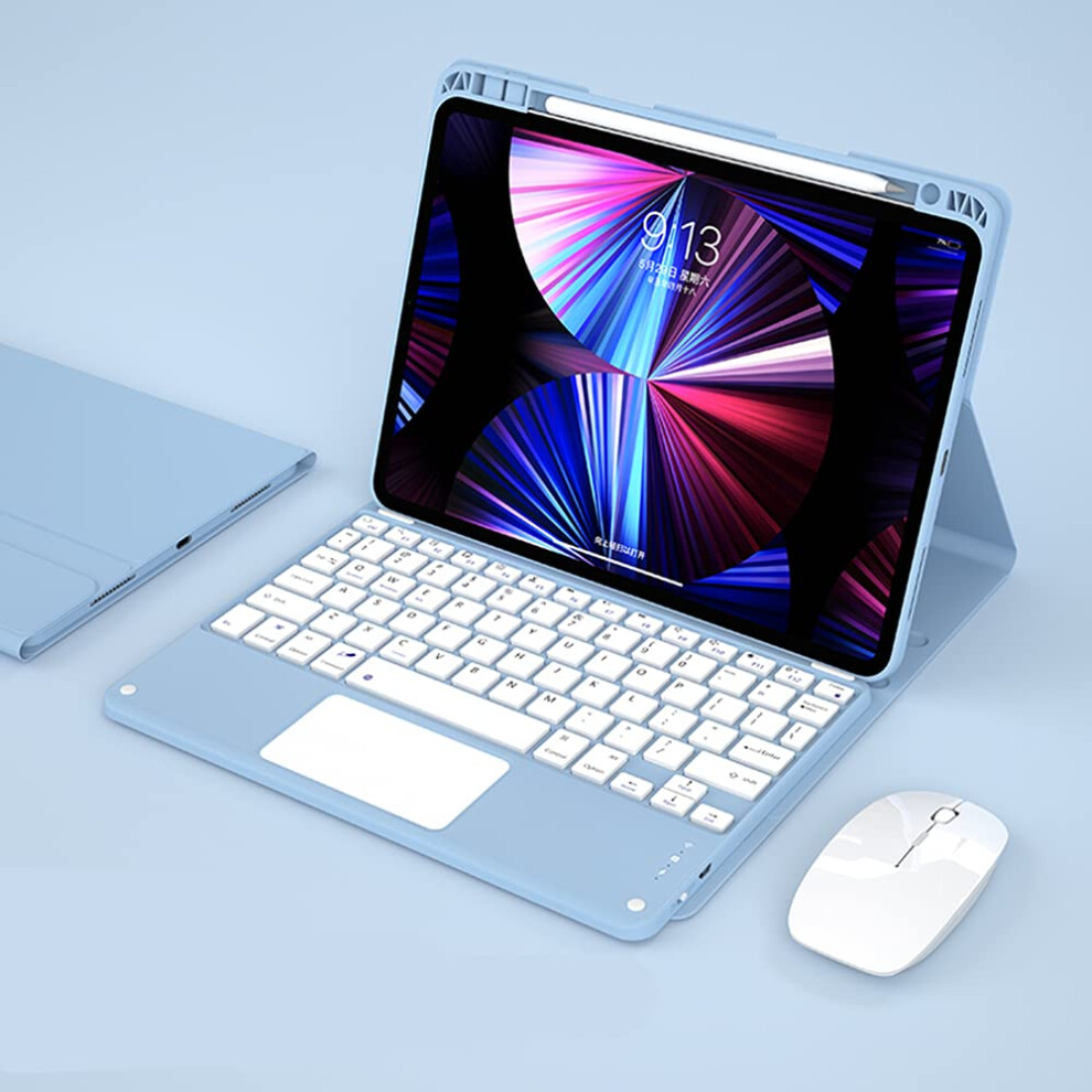 Keyboard Case With Mouse For Ipad Air 10.5 Inch With Touchpad, Pencil Holder, Magnetic Detachable 6493810910630