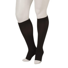 Basic 4410ad 1520mmhg KneeHigh Closed Toe Compression Stocking,Black,5(V) Short