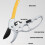Professional Ratchet Pruning Shears  Gardening Shears, Ideal for Pruning Various Plants, Including Fruit Trees 2