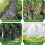 Bird Protection Net, 10x2m, Black, Tight Mesh for Fruit, Vegetables, Gardens 5