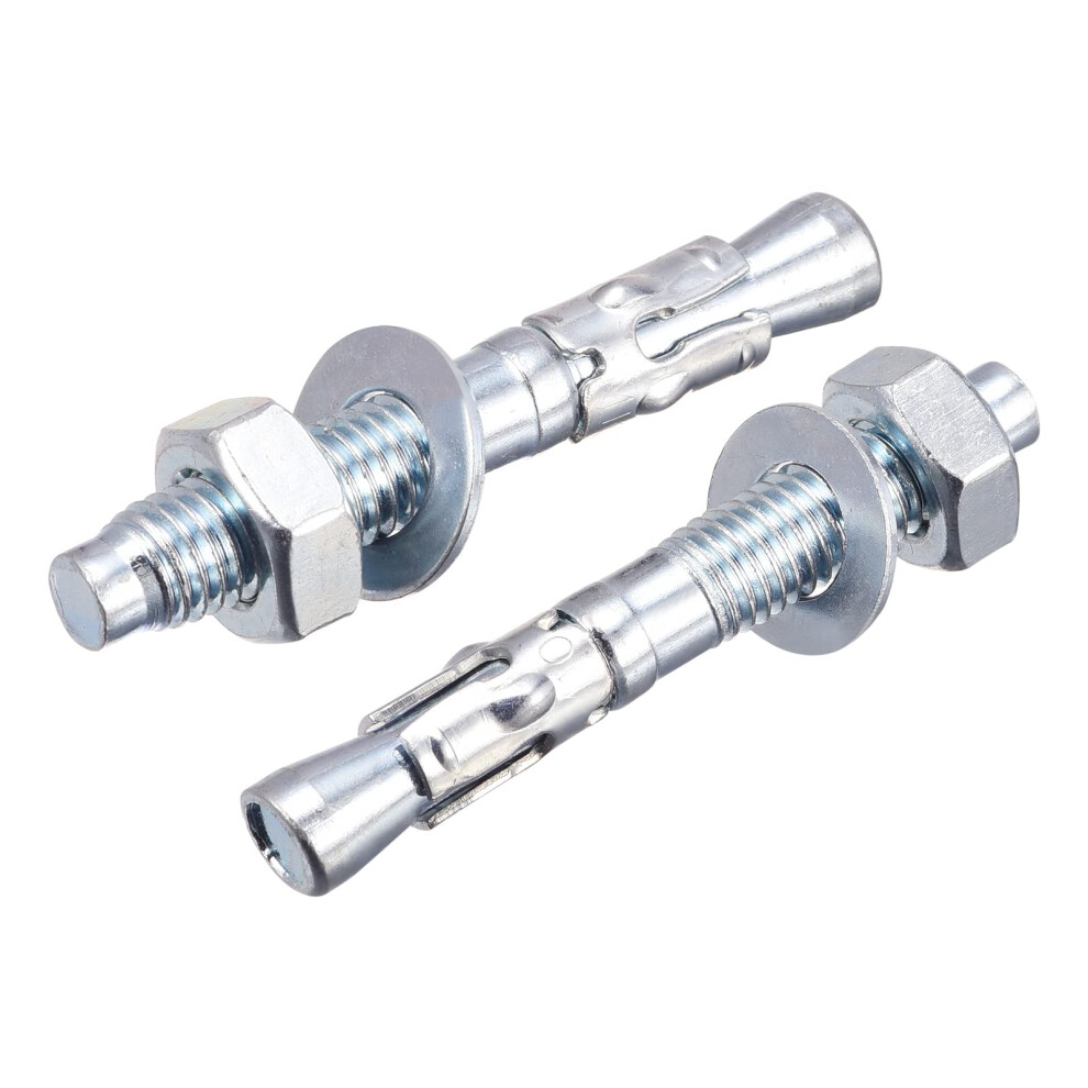 M10x70mm Expansion Bolt Screw Q235 Carbon Steel For Concrete 15Pcs 6493810782466