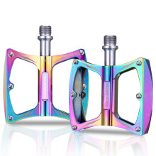 Rock BROS Mountain Bike Pedals 9/16' MTB Pedals Aluminum Road Bike Pedals Sealed Bearing Bicycle Platform Flat Pedals for BMX MTB