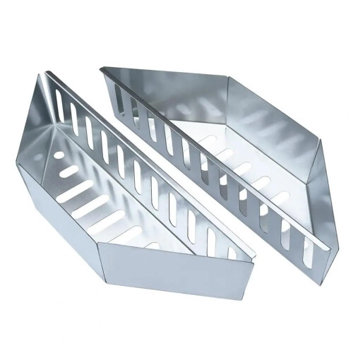 Stainless steel grill charcoal basket holder