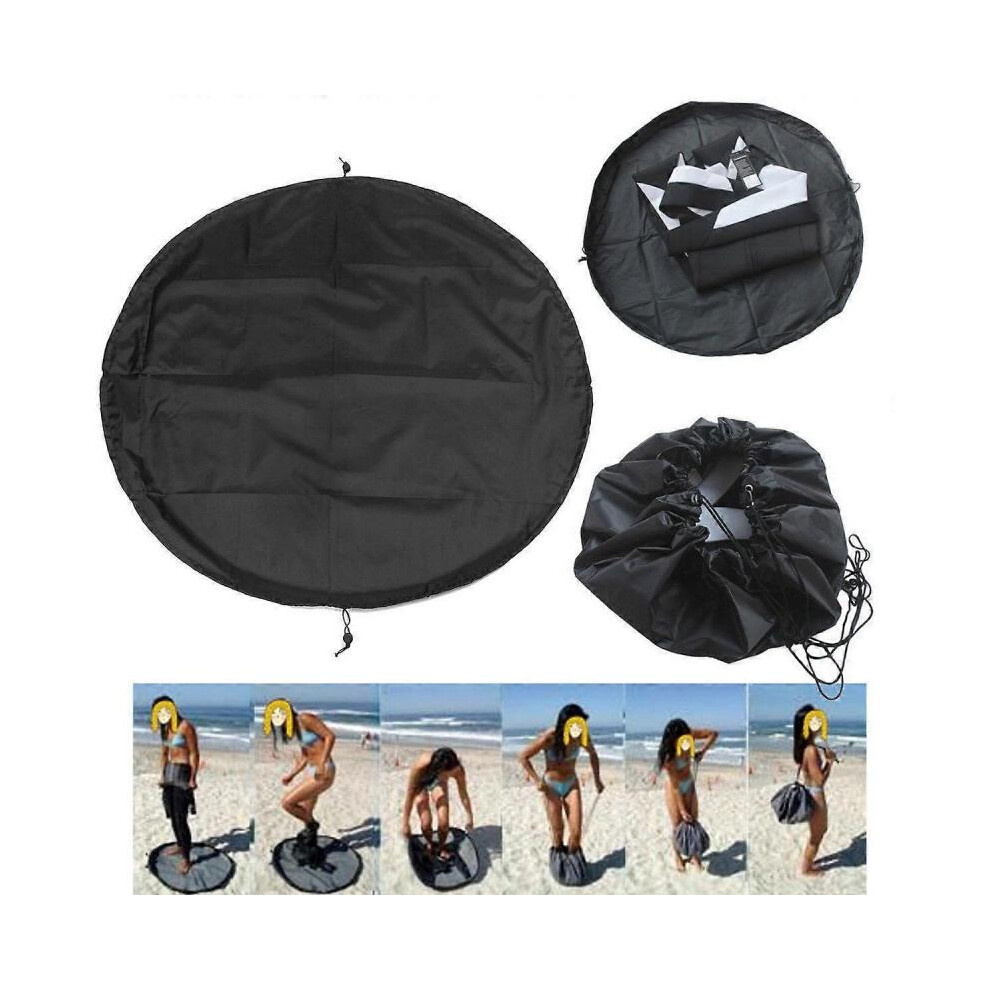 (Diameter 130Cm) Swimming Bags Wetsuit Change Mat Bag Beach Clothes Storage Carrying Bag Waterproof Beach Bags-image