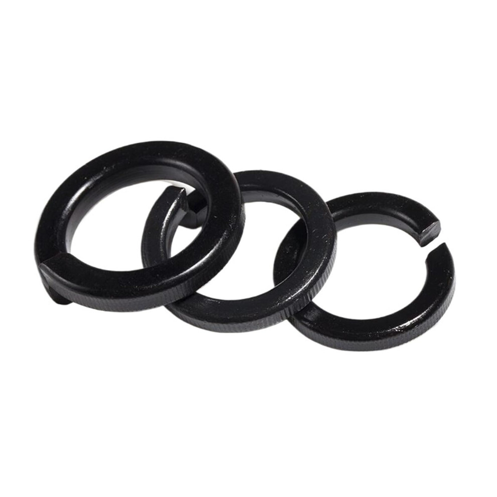 10Pcs/100Pcs M1.6 M2 M2.5 M3 M4 M5 M6 M8 M10 M12 Black 304 Stainless Steel Spring Washer Split Lock Elastic Gasket(50Pcs M8) 6493810847097