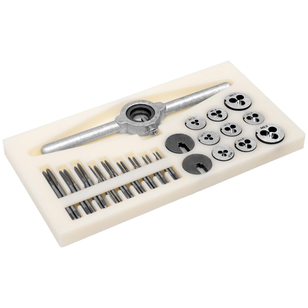 31Pcs Mini Tap And Die Set, Tap Die Sets M1 To M2.5, Thread Repair Kits For Threading Internal And External Threads, U7v9pbmx3394 6493810911798