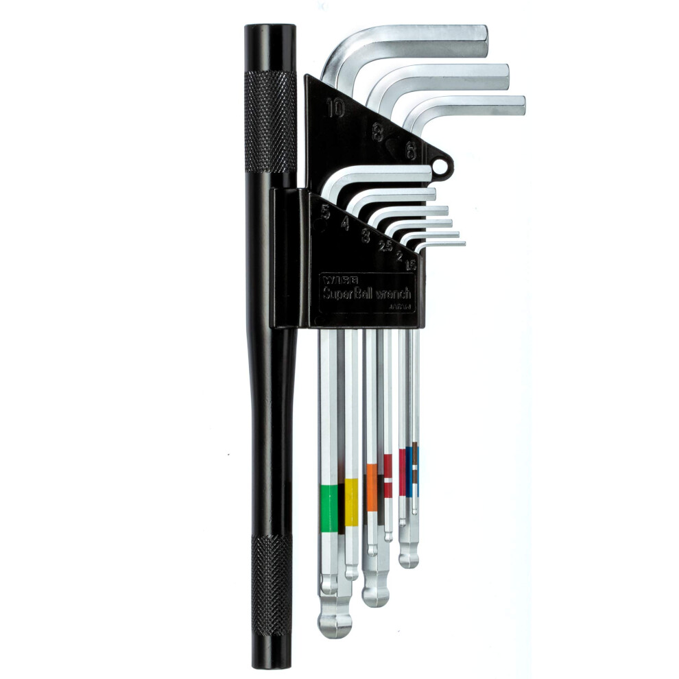 Sb1000 Ballpoint Hex Key Wrench (Semilong)(Set Items: 1.5, 2.0, 2.5, 3.0, 4.0, 5.0, 6.0, 8.0, 10.0Mm) 6493810847264
