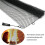 2 Pcs Hanging Fireplace Mesh Screen Curtain,Decorative Scroll Design Sturdy Spark Guard Chain with 2 Pulls 3