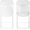 6 Pack White Folding Chairs Plastic Outdoor Party Chairs Stackable 3