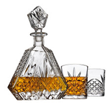 Lefonte whiskys pohr szett 2 rgimdi whiskys pohrral skt bourbonhoz vagy borhoz  r vgott hromszgletu tltsz