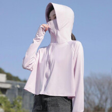 (Purple) Uv Sun Protection Clothing Cooling Sunblock Shirt Long Sleeve Hooded With Mask For Women For Hiking Camping