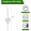 6' Disco Ball Planter with Hanging Rope, Chain, Hook, Mirror Pieces 3