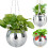 6' Disco Ball Planter with Hanging Rope, Chain, Hook, Mirror Pieces 1
