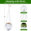 6' Disco Ball Planter with Hanging Rope, Chain, Hook, Mirror Pieces 4
