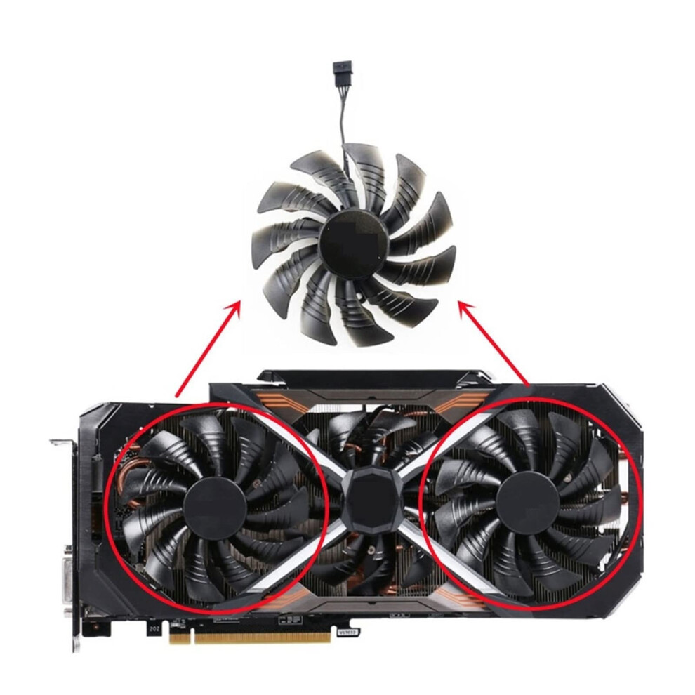 Original 95Mm T129215bu Aorus Gtx 1080 G Fan,Fit For Gigabyte Aorus Gtx 1070 1080 1080Ti 6493810783968
