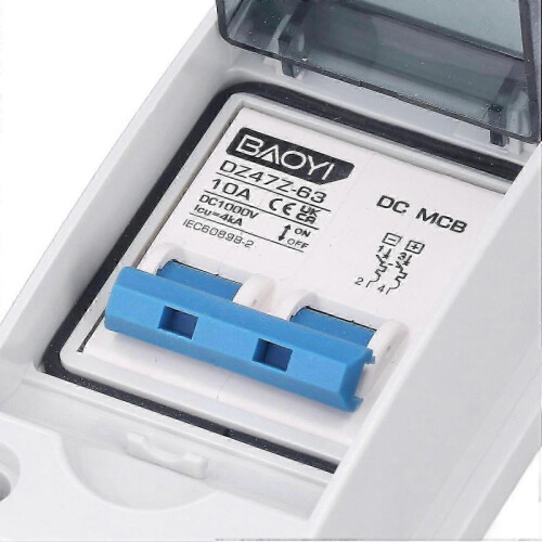 con DC Disconnect Switch 10A IP65 Waterproof Miniature Circuit Breaker for Solar Panel Grid Connected Sy 2