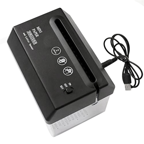 Distruggidocumenti elettrico portatile USB a batteria Opera 2